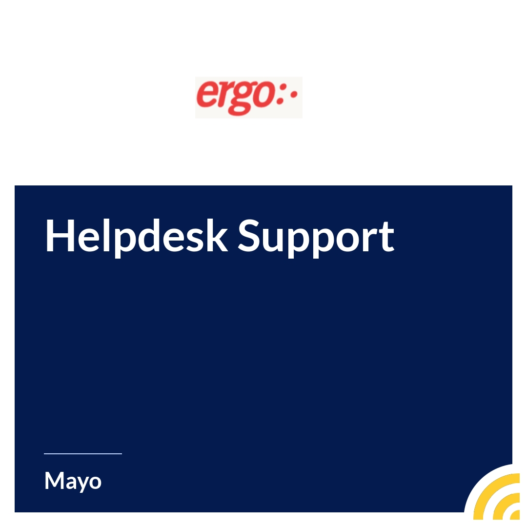 Helpdesk Support Ergo Mayo Jobalert