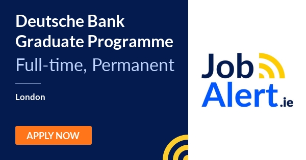 Deutsche Bank Graduate Programme Deutsche Bank London Jobalert
