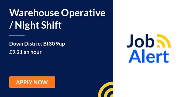 Warehouse Operative / Night Shift Finnebrogue Down